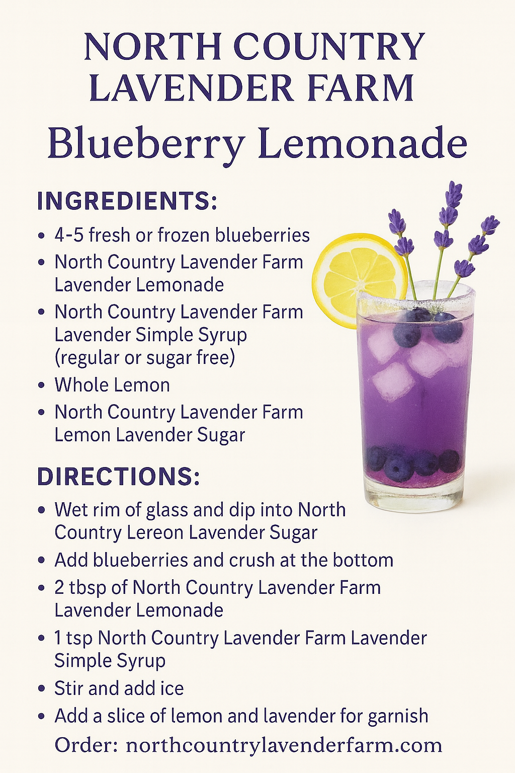 Blueberry Lavender Lemonade