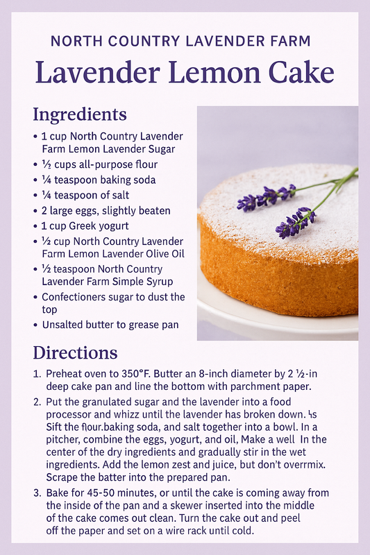 Lemon Lavender Cake Recipe