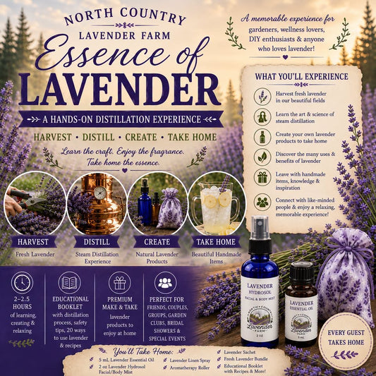 Essence of Lavender Workshop Sat, Aug 1st 1-3pm