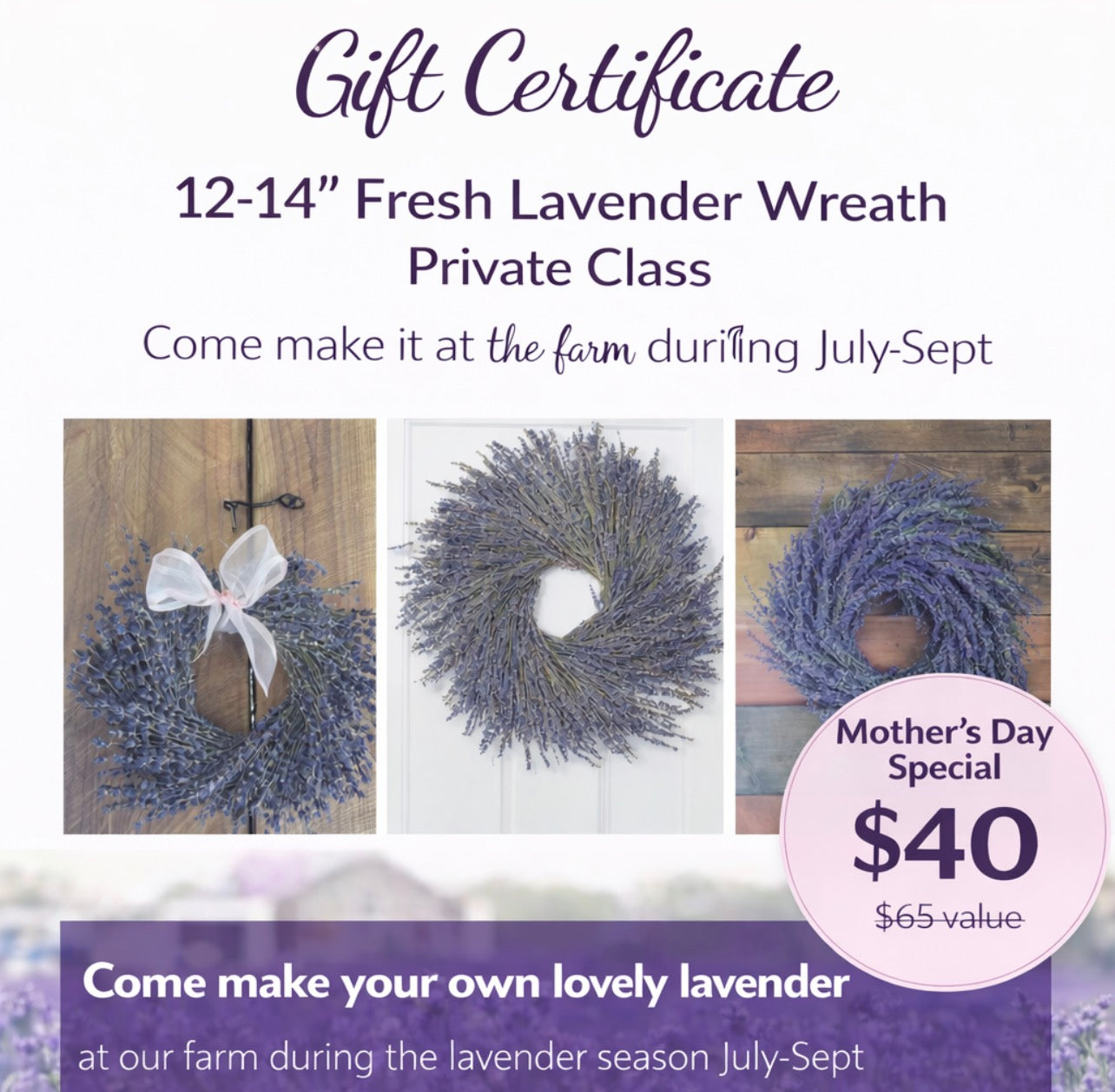 Wreath Making Gift Certificate