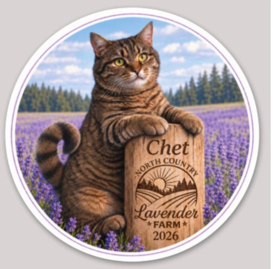 Sticker 3” - Chet the Cat 2026