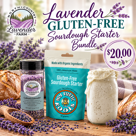 Sourdough Bread Lavender Starter - Gluten Free Bundle