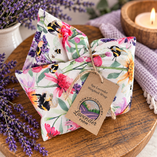 Dried Lavender Spa Weighted Neck Wrap Heat/Cool - Bloom & Bees
