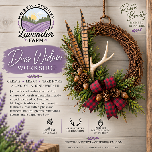 Workshop - Deer Widows Wreath Workshop Friday, October 2nd 3-5pm