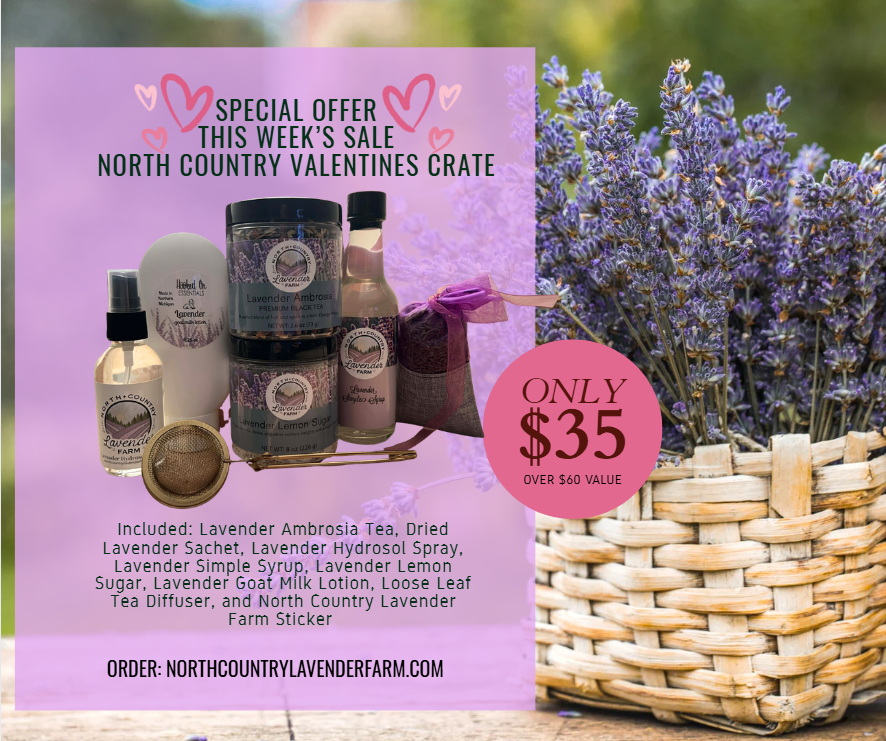 North Country Valentine's Lavender Crate