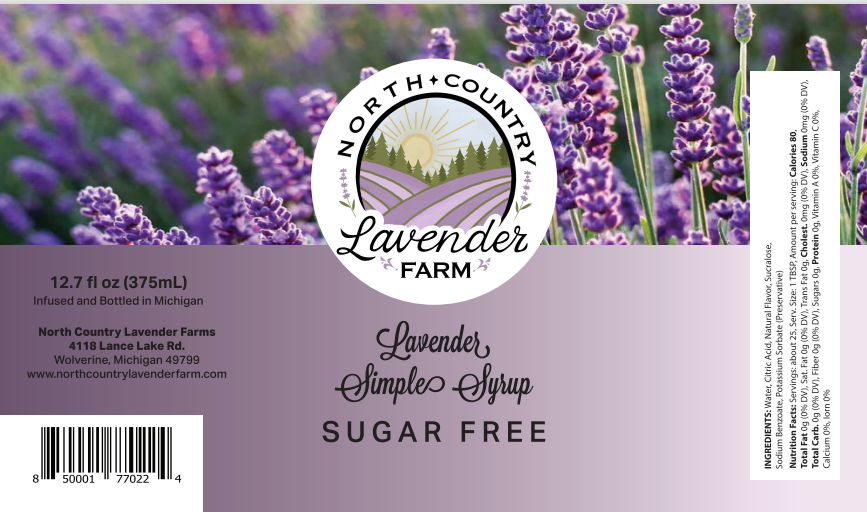 Sugar-Free Lavender Simple Syrup (12.7 oz)