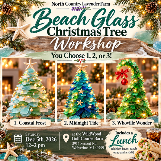 Workshop - Beach Glass Christmas Tree Workshop Saturday Dec 5th 12-2pm